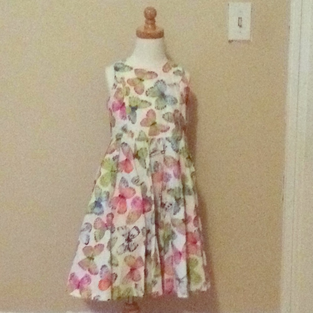 Sarah Louise England butterfly dress sz 6 girls